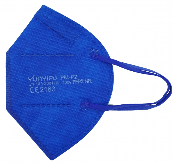 Atemschutz Mundschutz FFP 2 Maske, blau, VE = 5 Stück