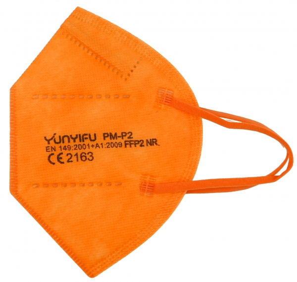 Atemschutz Mundschutz FFP 2 Maske, orange, VE = 10 Stück