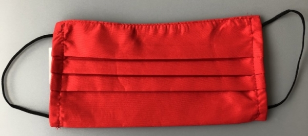 Giblor-Mehrweg-Mundschutz-Gesichtsmaske (wiederverwendbar) mit Gummizug, rot, VE = 2 Stück