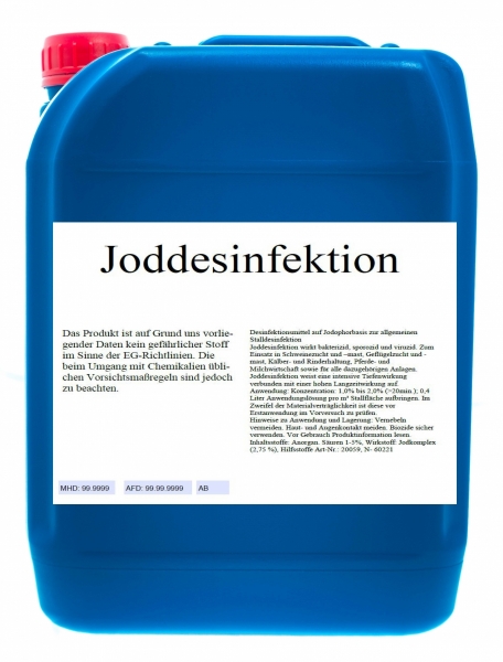 BIO-TEC-Desinfektionsmittel - Joddesinfektion, 10 Liter
