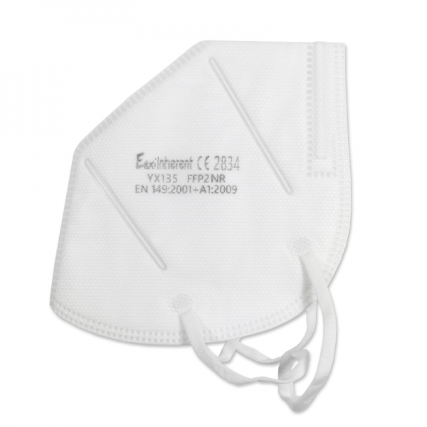 Atemschutzmaske, Faltmaske, FFP2 EEXI, Ohrenschlaufe, weiß, VE = 30 Stk.