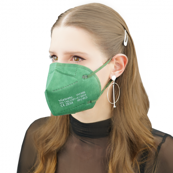 Atemschutz Mundschutz FFP 2 Maske, dunkelgrn, VE = 10 Stck