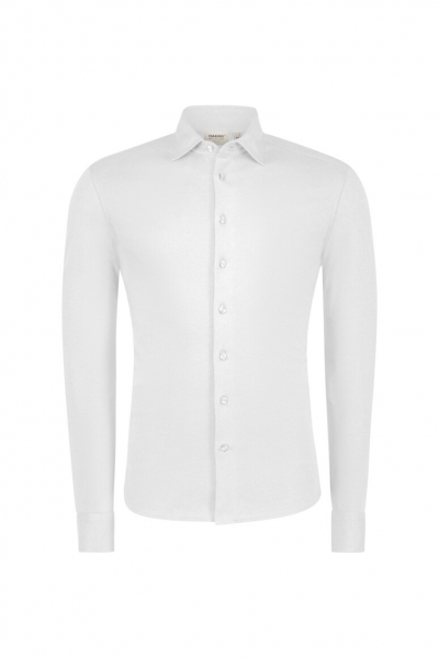 HAKRO COTTON TEC Hemd, langarm, 185 g/m², weiß