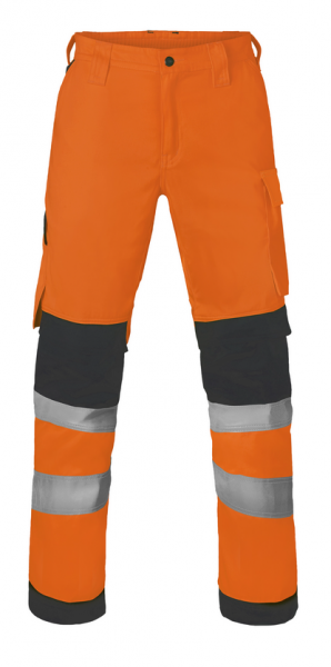 HAVEP- BUNDHOSE, High Visibility+, Reflektionsstreifen, Farbe: warnorange/ anthrazit