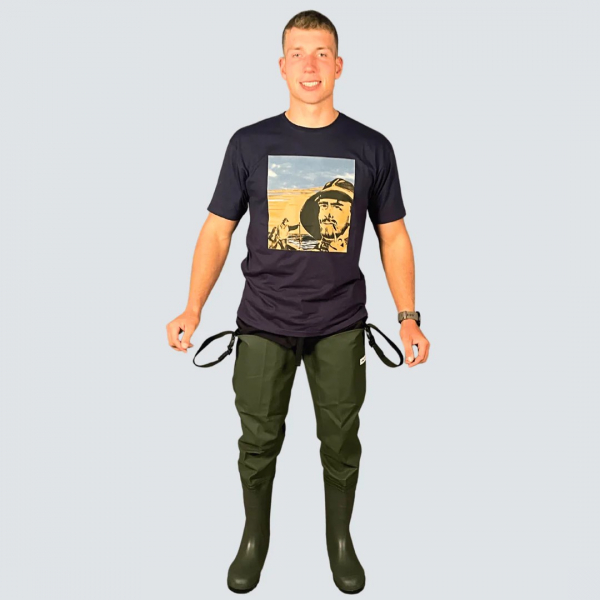 OCEAN-Deluxe+-Thigh-Waders-Seestiefel, 700g/m, dunkel oliv