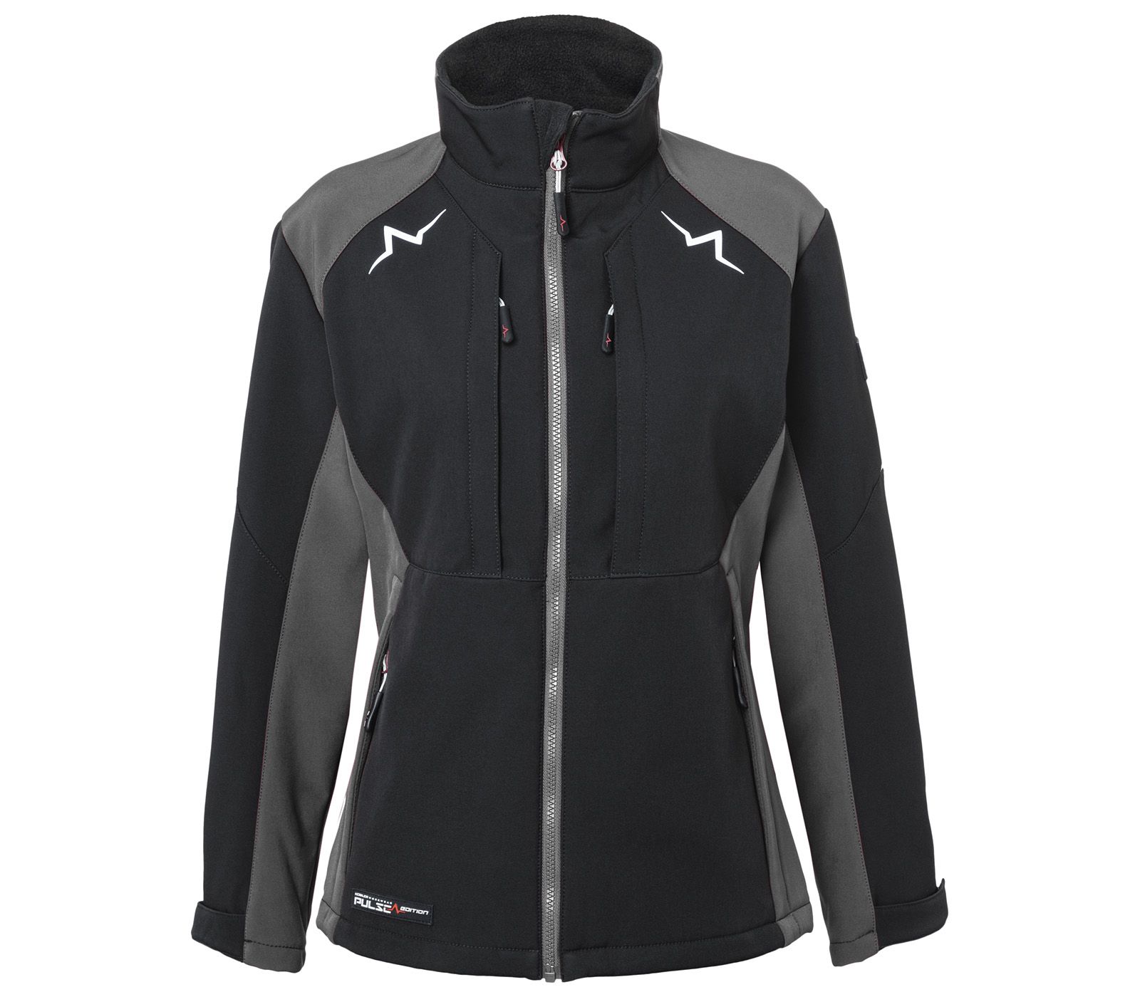 KÜBLER-PULSE Softshell Jacke Damen, 320 g/m², schwarz/anthrazit