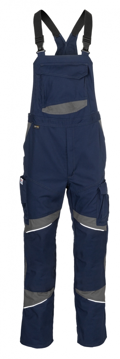 ca. 305g/m², KÜBLER-Activiq dunkelblau/anthrazit Latzhose, Cotton+,