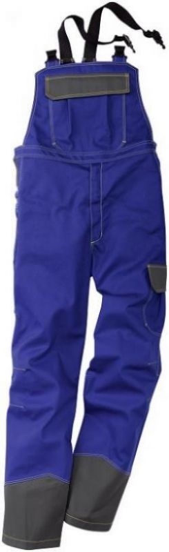 KÜBLER-Workwear-Schweißer-Arbeits-Schutz-Berufs-Latz-Hose, Safety X6,  MG350, kornblau/anthrazit