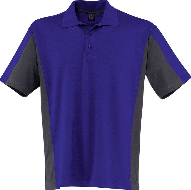 KÜBLER-Workwear-Polo-Shirt Shirt Dress, MG 190, kornblau/anthrazit