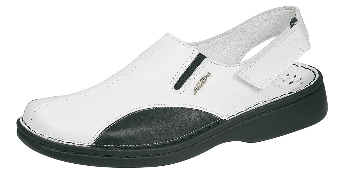 Abeba 1094 Berufsschuhe Reflexor Clog weiß Schuhe Damenschuhe Arbeitsschuhe 