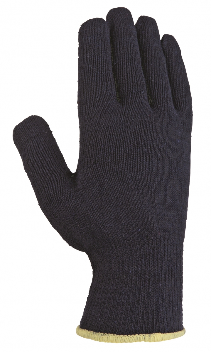 BIG-TEXXOR-Baumwoll-/Polyester-Mittelstrick-Arbeits-Handschuhe, blau, blaue Noppen