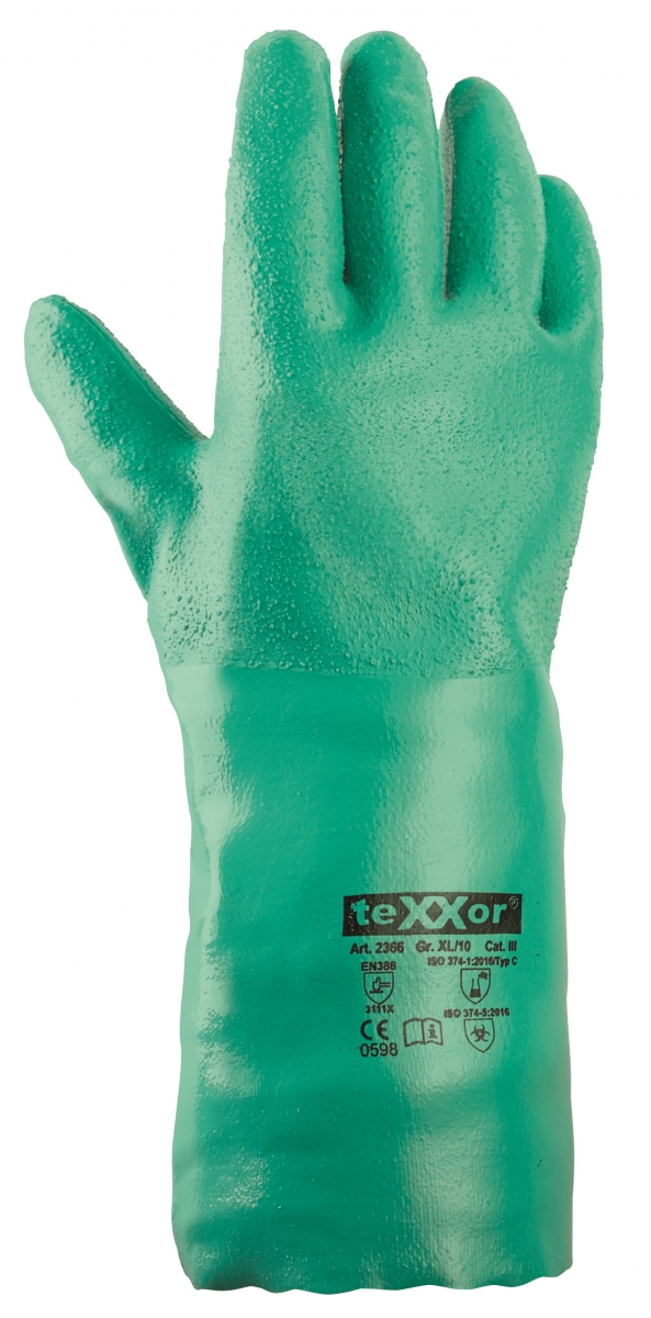 BIG-TEXXOR-Nitril-Arbeits-Handschuhe, grün