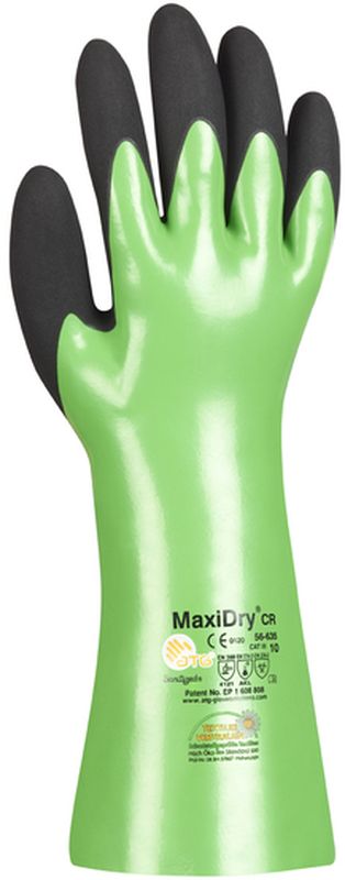 BIG-ATG-Nitril-Chemikalien-Schutz-Arbeits-Handschuhe, MaxiChem, grün/schwarz