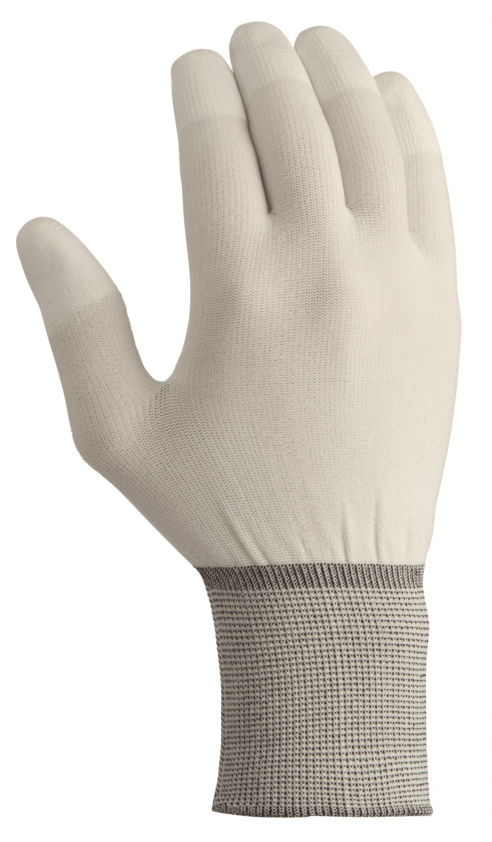 BIG-TEXXOR-Nylon-Strick-Arbeits-Handschuhe, weiß