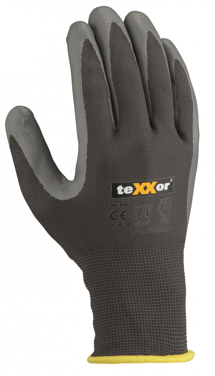 BIG-TEXXOR-Polyester-Arbeits-Handschuhe, grau