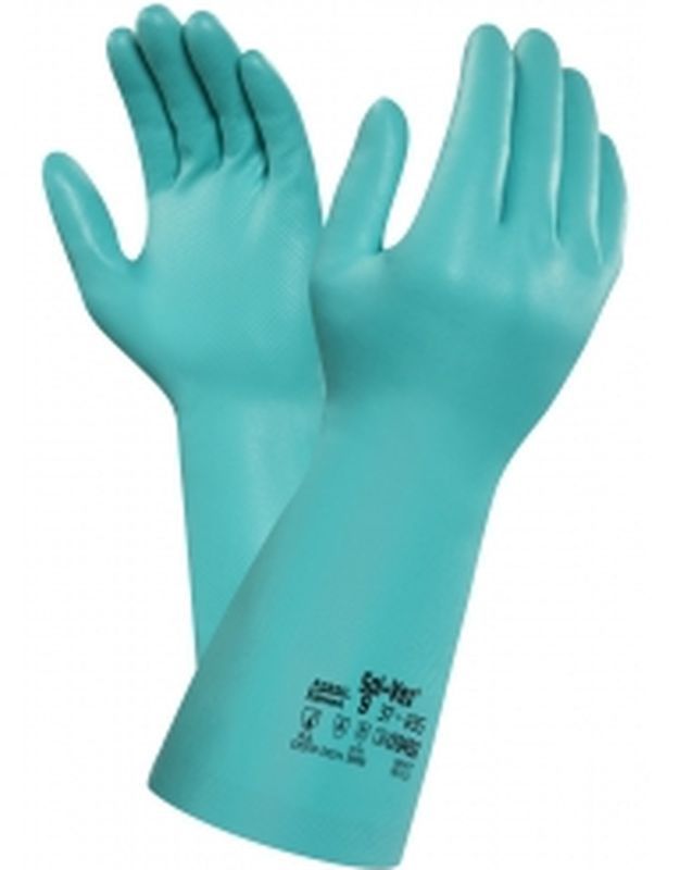 ANSELL-Nitril-Chemikalien-Schutz-Arbeits-Handschuhe, Sol-Vex, Grün