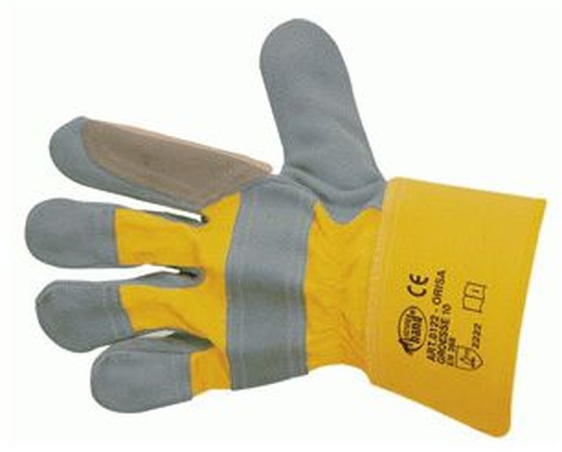 F-STRONGHAND, Rind-Spaltleder-Arbeits-Handschuhe, ORISA