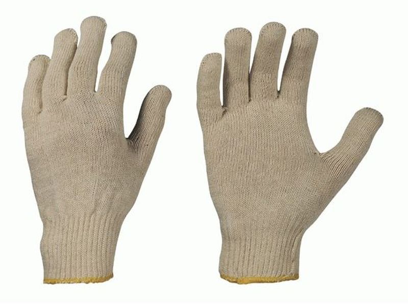 F-STRONGHAND, Strick-Arbeits-Handschuhe, MUTAN, rohweiß