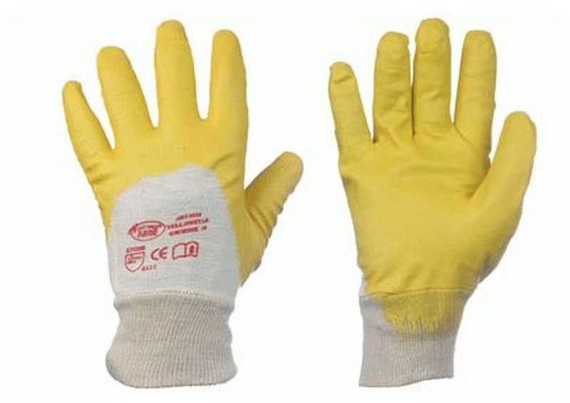 F-STRONGHAND-Nitril-Arbeits-Handschuhe, YELLOWSTAR, gelb