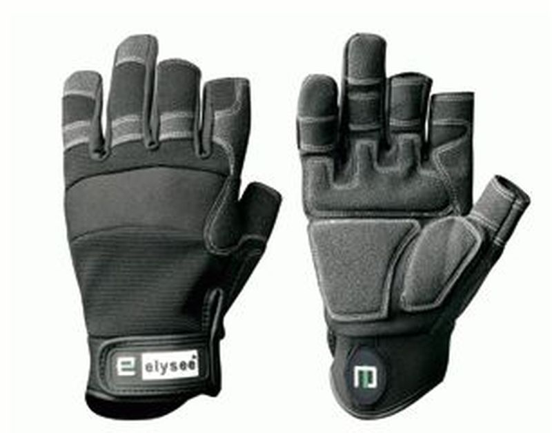 F-ELYSEE, Kunst-Leder-Arbeits-Handschuhe, CARPENTER, schwarz