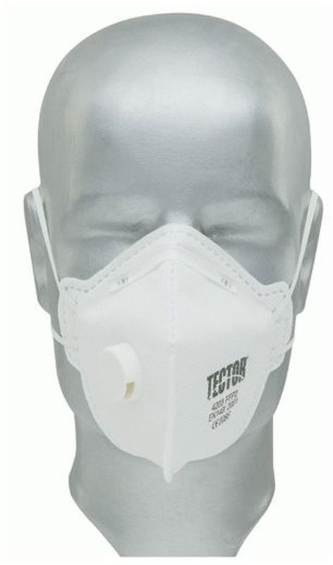 FELDTMANN TECTOR PSA-Atemschutz,Einweg-Fein-Staub-Filter-Maske, Faltmaske P2
