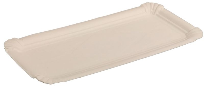 PL-Hygiene, Pappteller, rechteckig, abgerendete Ecken, unbeschichtet