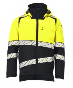 Winterjacke mit CLIMASCOT�-Futter, Schwarzblau/Gelb