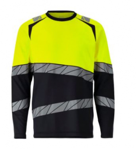 MASCOT� ACCELERATE SAFE Langarmshirt Premium , Schwarzblau/Gelb