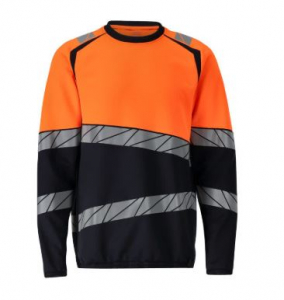 MASCOT� ACCELERATE SAFE Sweatshirt Premiun, Schwarzblau/Orange