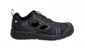 Sicherheitssandale S1PL, BOA� Fit System, Steinblau/Schwarz, Weite 8