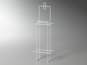 HYGIENEBEUTELHALTER, Metall, weiss fr Hygienebeutel aus Papier