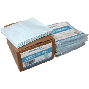 WIPEX-MIKROFASER, Wischtcher, Vliesstoff, hellgrn, Z-Falt., ca. 100 g, Karton  10x5 Stck