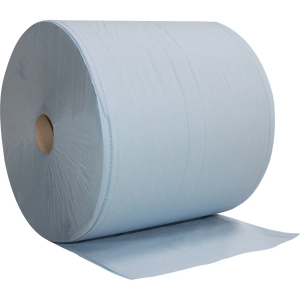 BASIC-LINE-PUTZPAPIER-ROLLE, blau, 2-lagig, 2x18 g, 2 Rollen  1000 Tcher