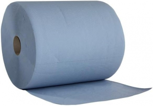 PUTZPAPIER ROLLE, blau, 3-lagig, Pkg.  2 Rollen  500 Tcher
