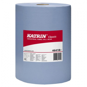 KATRIN-PUTZPAPIER-ROLLE, Classic XXL 2, blau, 2-lagig, 2x20 g, 2 Rollen  1000 Tcher