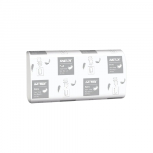 KATRIN-Classic Hand Towel non stop L3, wide Handy Pack, wei, 3-lagig, W-Falz, Ktn.  25 x 90 Blatt