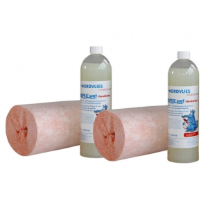 WIPEX-WET Hand & Tool Nachfllpack, 4 Rollen Vliesstoff  120 Tcher, 4 Flaschen Reiniger  1 l.