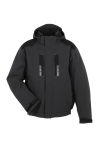 Planam-Outdoor Moto Winterjacke grau/schwarz
