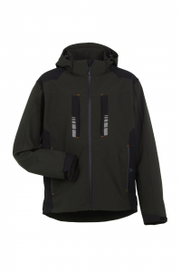 Planam-Outdoor Moto Softshelljacke oliv/schwarz