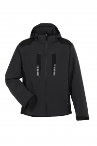 Planam-Outdoor Moto Softshelljacke grau/schwarz