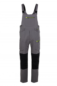 Planam-rECOline Latzhose zink/schwarz