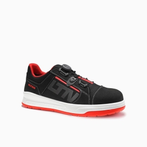 ELTEN Sicherheitshalbschuh, ISAAK XXST BOA� black-red Low ESD S2