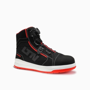 ELTEN Sicherheitsstiefel, ISAAK XXST BOA� black-red Mid ESD S2