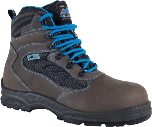 Cofra-YASUR GREY, HOCHSCHUH NUBUKLEDER-NYLON GRAU/T�RKIS STOFF