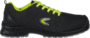 Cofra-COVERAGE S3S LG SC FO SR, HALBSCHUH NYLON SCHWARZ-GRAU/GELBER STOFF/APT ZWISCHENSOHLE
