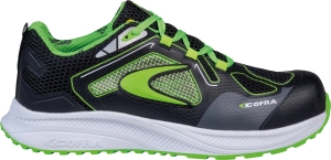 Cofra-VOLATILITY ESD S1 PS HRO FO SR, HALBSCHUH MICROFASER-NYLON SCHWARZ/HELL GRUNER STOFF/FPT/ESD