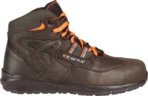 Cofra-OVERPLAY S3S CI FO SR, HOCHSCHUH NUBUKLEDER BRAUN/SCHWARZER STOFF/APT ZWISCHENSOHLE