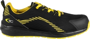 Cofra-SNATCH S3S SC FO SR, HALBSCHUH NYLON SCHWARZ-GELB/GELBER STOFF/APT ZWISCHENSOHLE