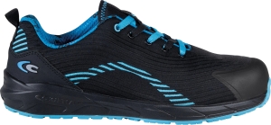 Cofra-DYNAMIC S3S SC FO SR, HALBSCHUH NYLON SCHWARZ-BLAU/BLAUER STOFF/APT ZWISCHENSOHLE