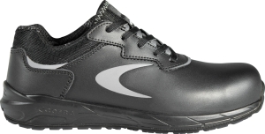 Cofra-PLYO S3S CI FO SR, HALBSCHUH LEDER SCHWARZ/SCHWARZER STOFF/APT ZWISCHENSOHLE